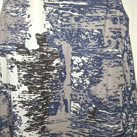 Simply Vera Vera Wang Artistic Blue and Black Tunic - Picture 5 of 6